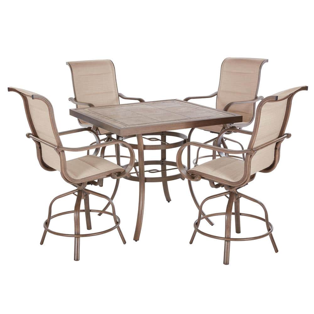 5-Piece Sun Valley Aluminum Outdoor Patio Bar Height Dining Set $589 Free Shipping