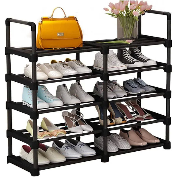 5-Tier Metal Storage Organizer Shoe Rack $12.25 Free S H w/ Walmart or $35