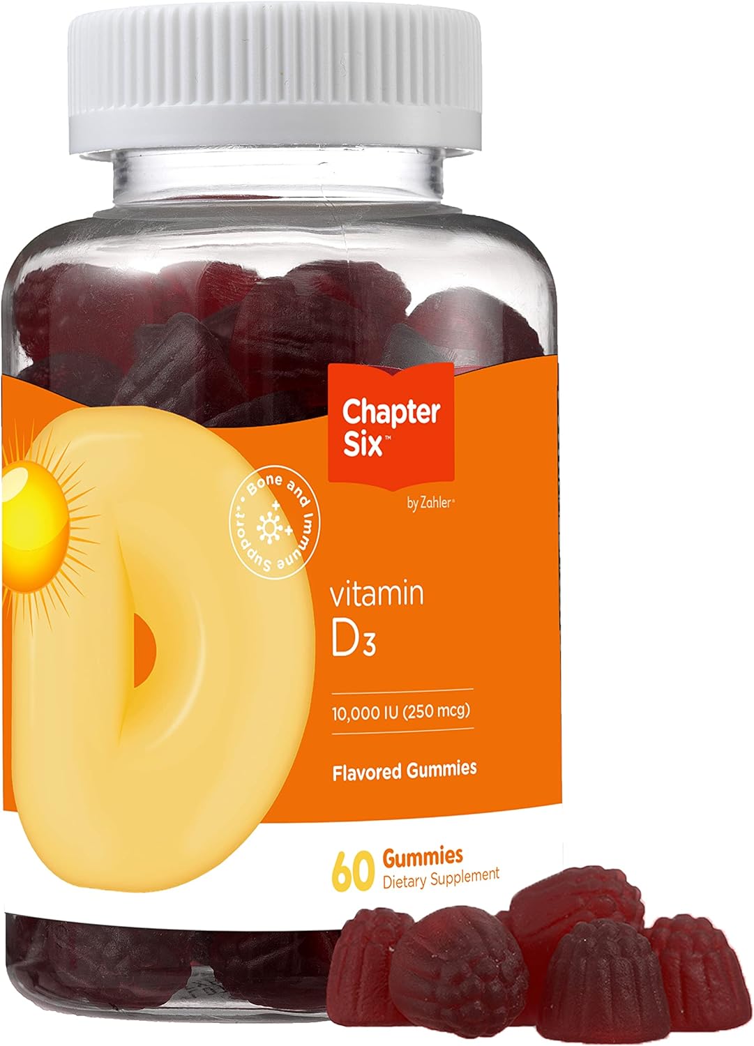60-ct Zahler Chapter Six Vitamin 10000 IU D3 Gummies $2.77 w/ S S