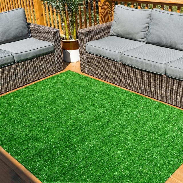 610 x 44 Earthkind Artificial Turf Basic Outdoor Area Rug Green $19.78 Free Shipping w/ Walmart or on $35
