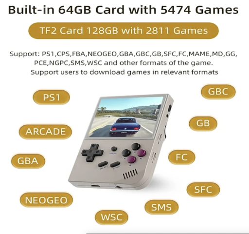 64GB ANBERNIC RG35XX Retro Portable Game Console 3.5 IPS Display, 3 Colors $43