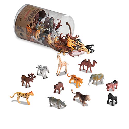 $6.99 Terra by Battat 60 Pcs Wild Creatures Tube