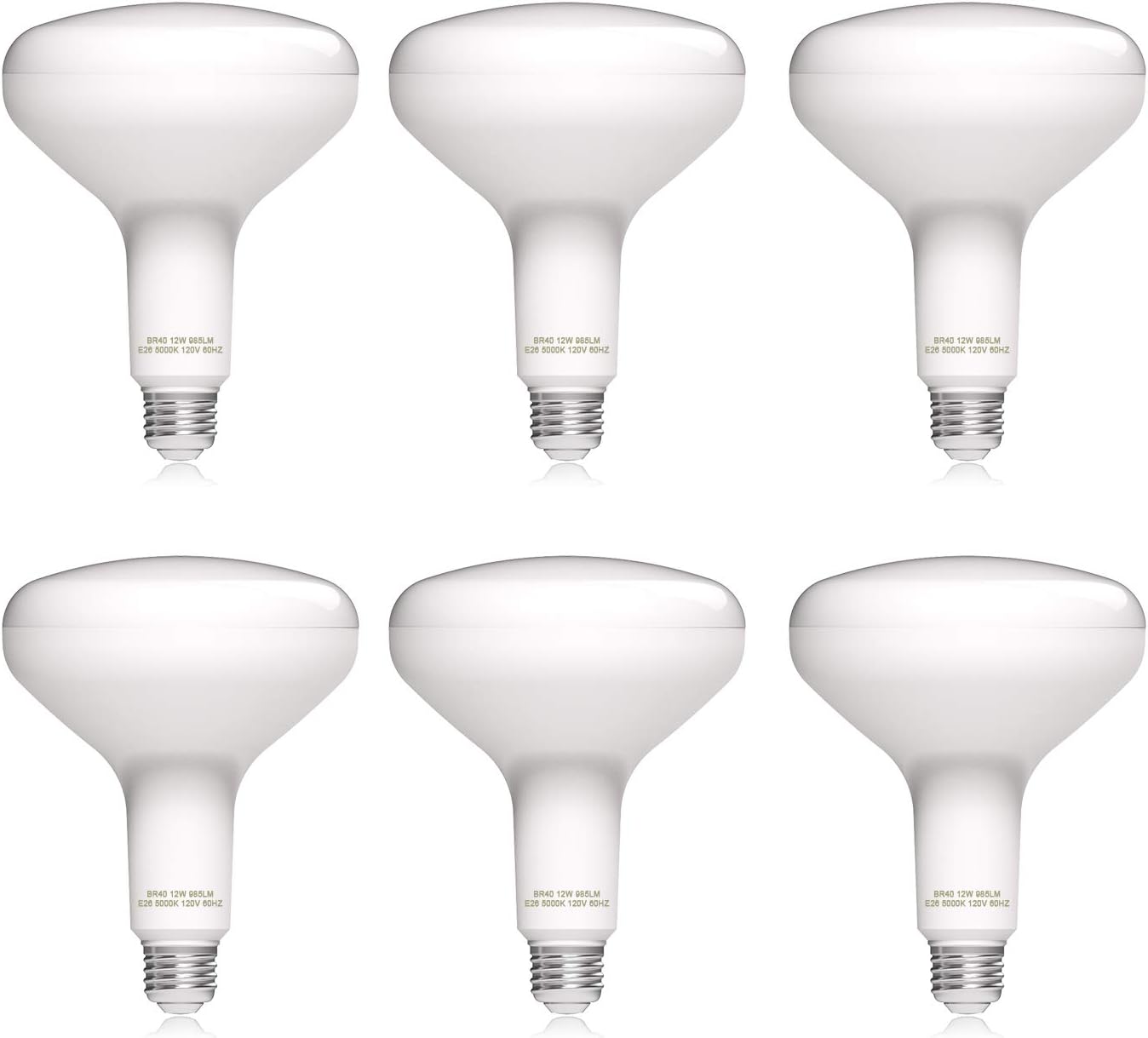 6-Count helloify Dimmable BR40 5000K LED Daylight Light Bulbs $5.30 Free Shipping w/ Prime or on $35