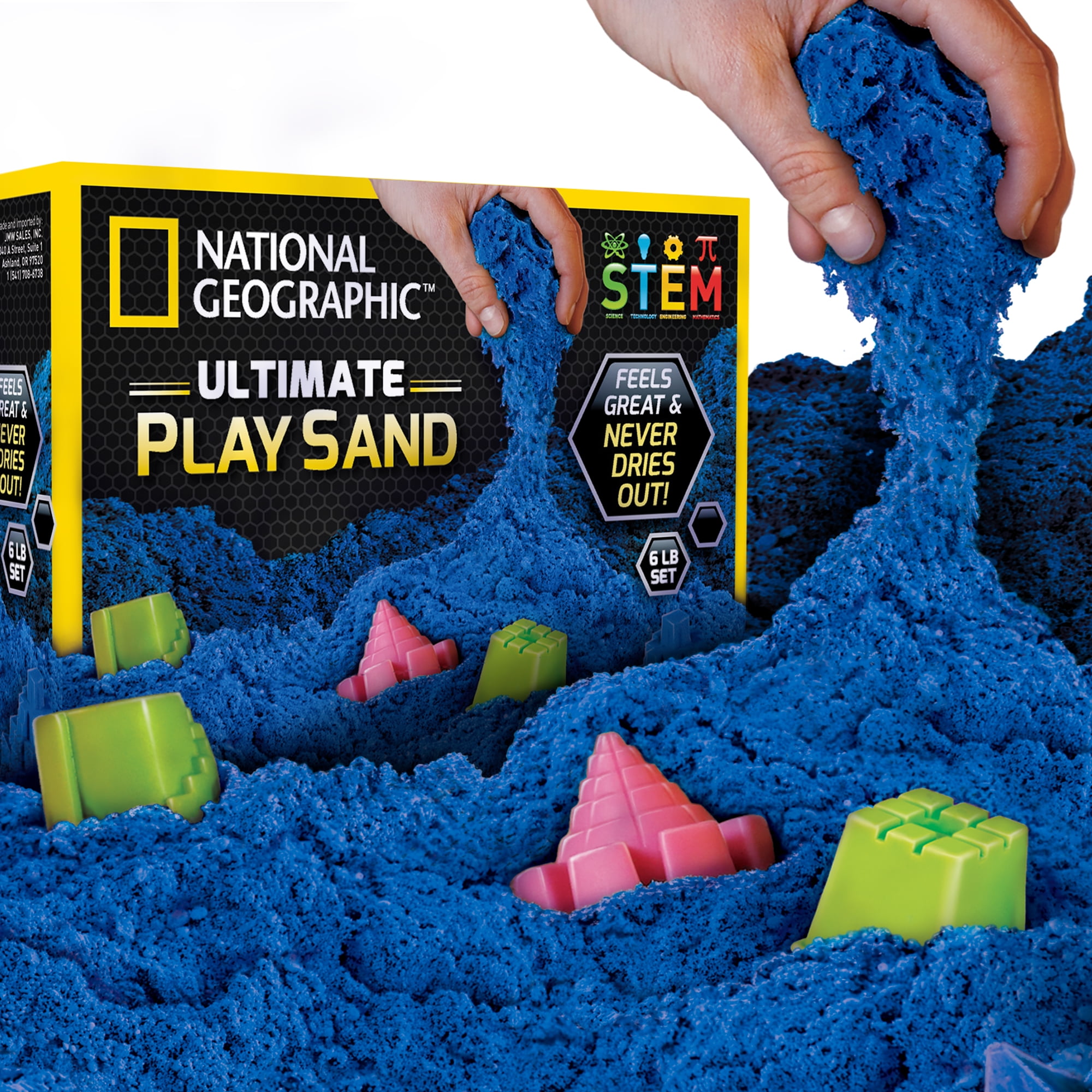 6-Lbs National Geographic Ultimate Blue Play Sand w/ 6 Castle Molds $9 Free S H w/ Walmart or $35
