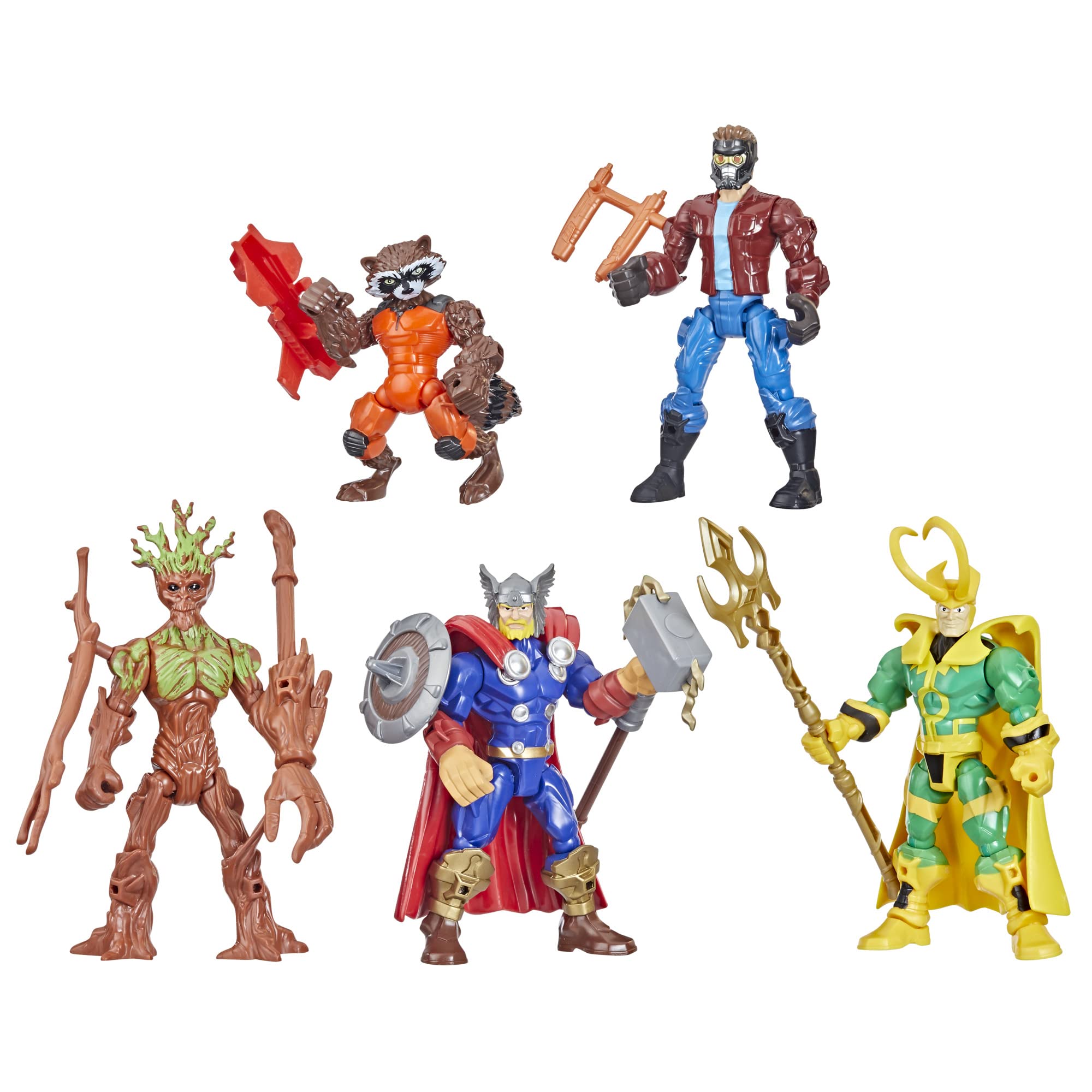 6 Marvel Super Hero Mashers Thor Guardians of The Galaxy Toy Pack Amazon Exclusive $10.53 Free Shipping w/ Prime or on $