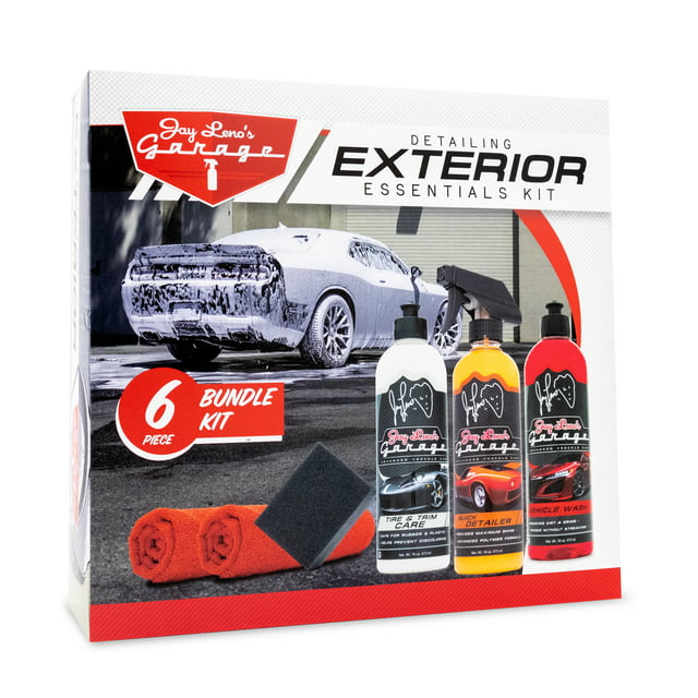 6-Piece Jay Lenos Garage Exterior Essentials Detailing Kit $10 Free S H w/ Walmart or $35