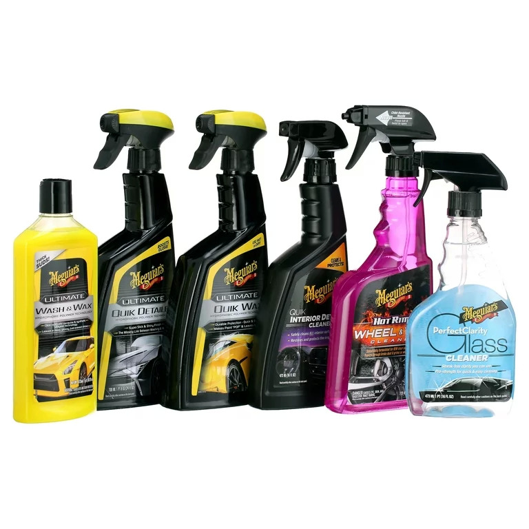 6-Piece Meguiars Ultimate Wash and Wax Kit $13.20