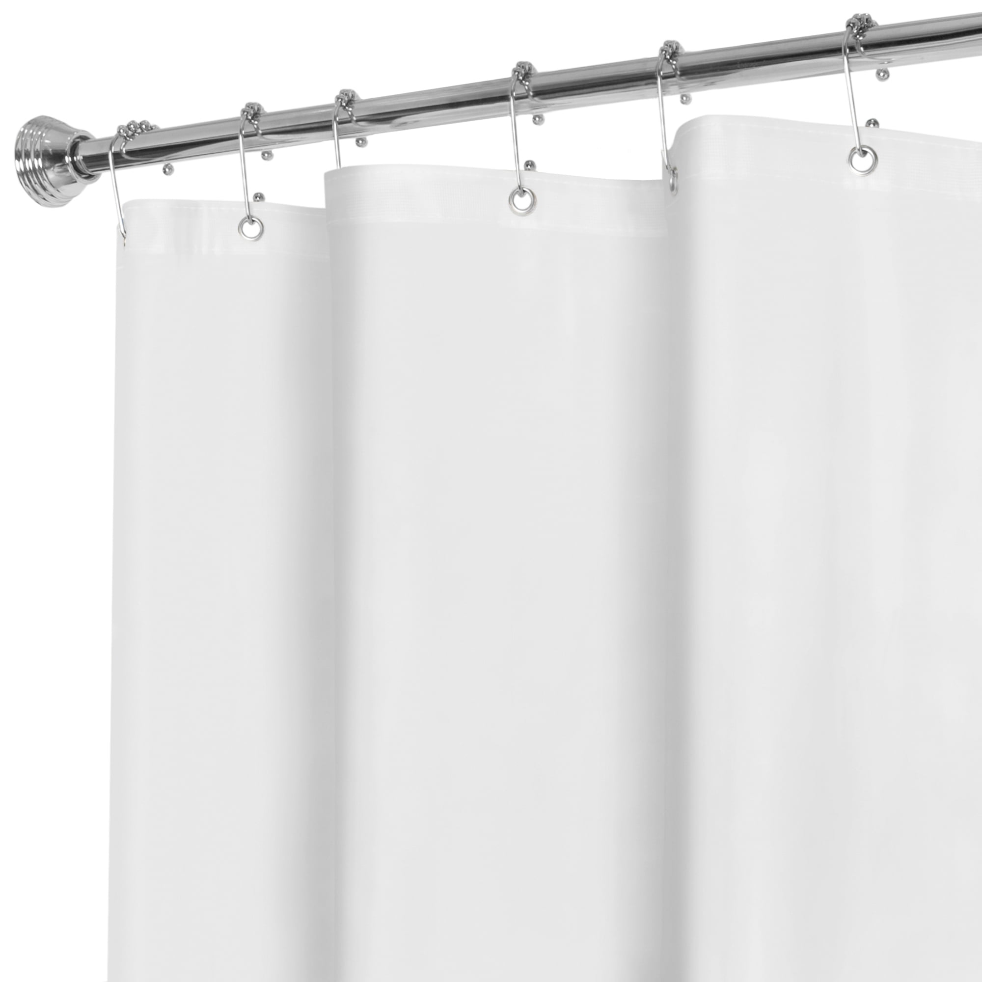 72 x 72 Zenna Home Super Heavyweight Vinyl Shower Liner White $5.05 Free S H w/ Walmart or $35