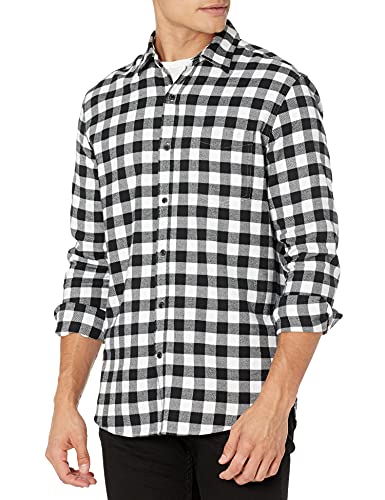 $7.40 Amazon Essentials 100 Cotton Mens Long-Sleeve Flannel Shirt various colors
