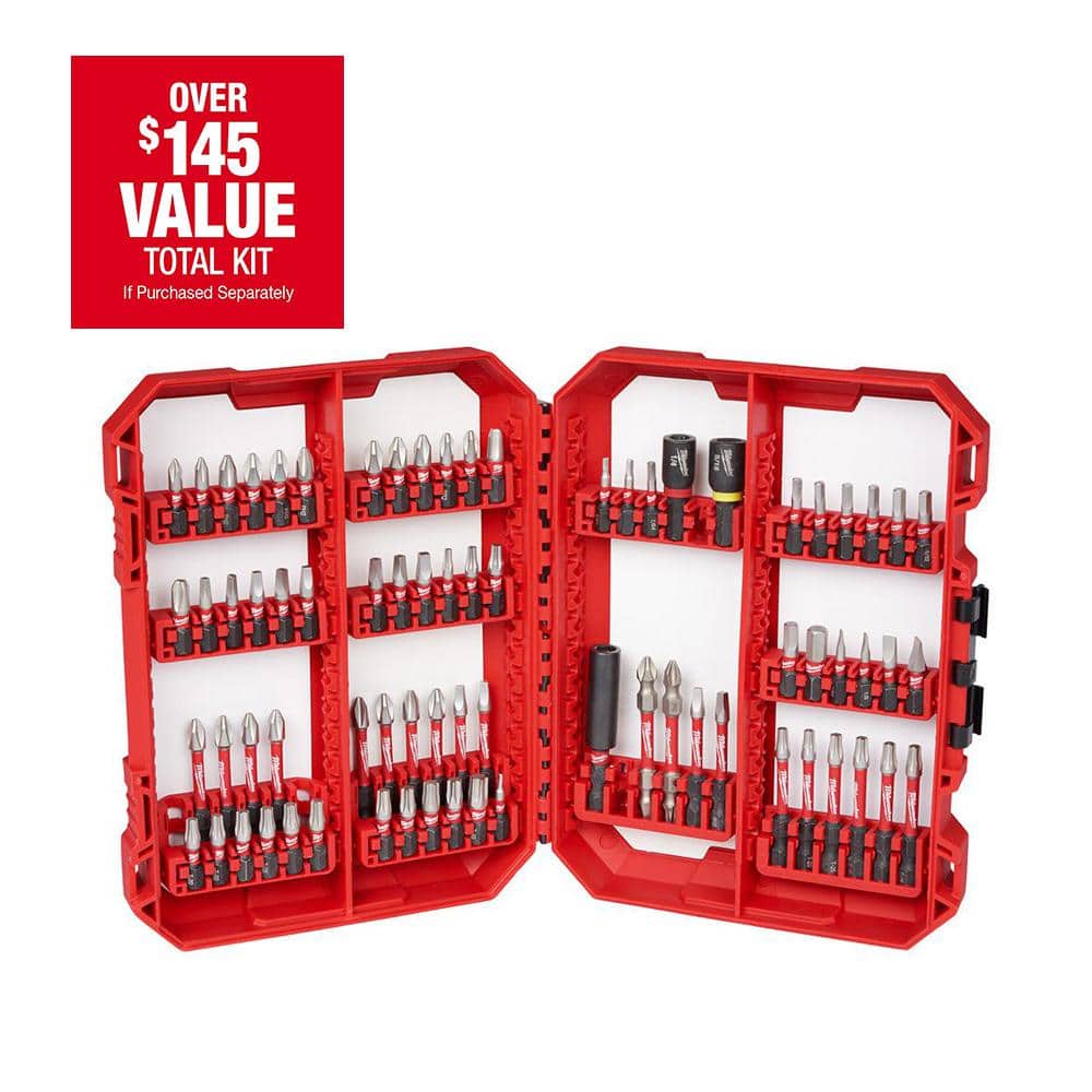 74-Piece Milwaukee SHOCKWAVE Impact Duty Alloy Steel Screw Driver Bit Set $19.90 Free Shipping