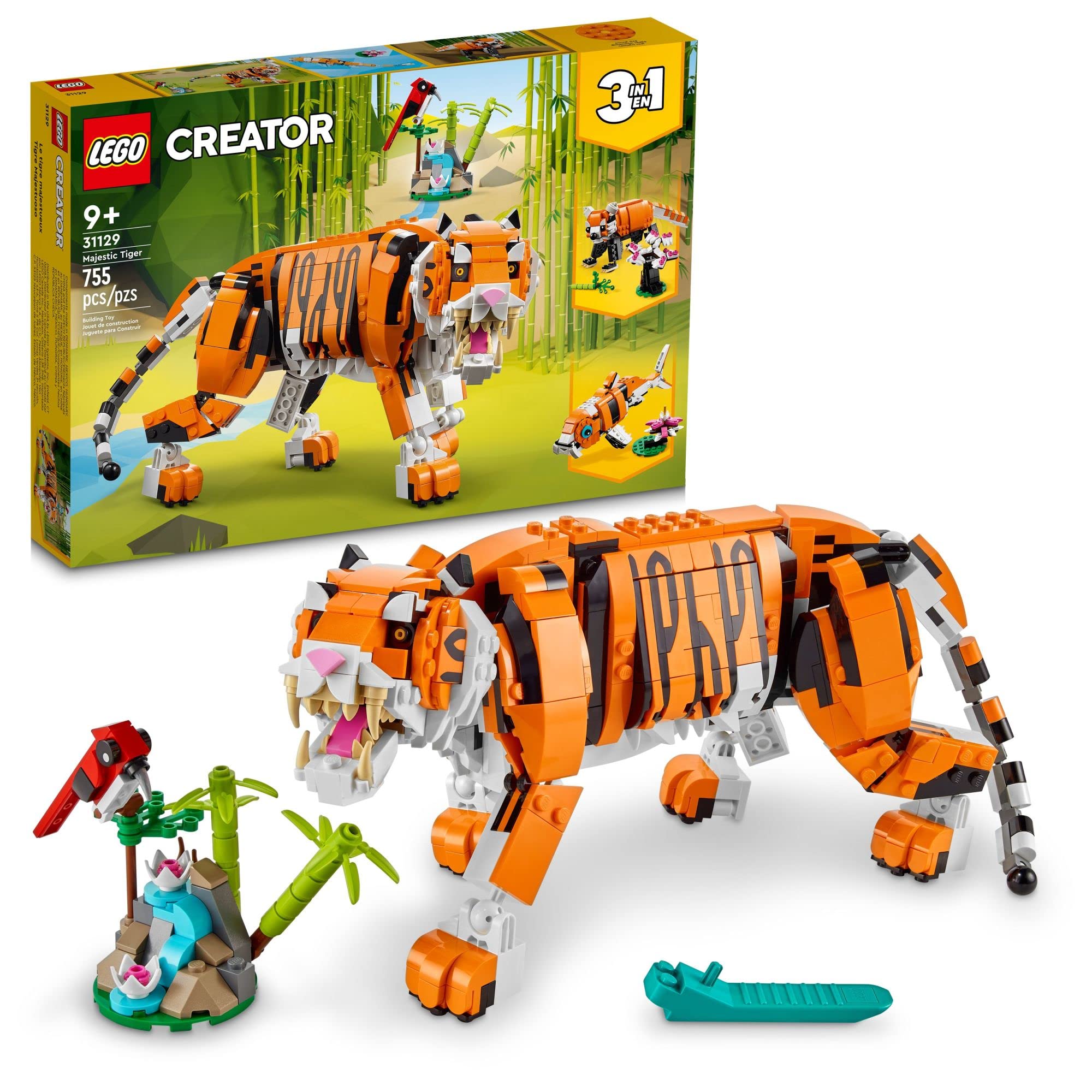 755 Pce. LEGO Creator 3in1 Majestic Tiger Tiger, Panda and Koi Fish $39.99 Free Shipping