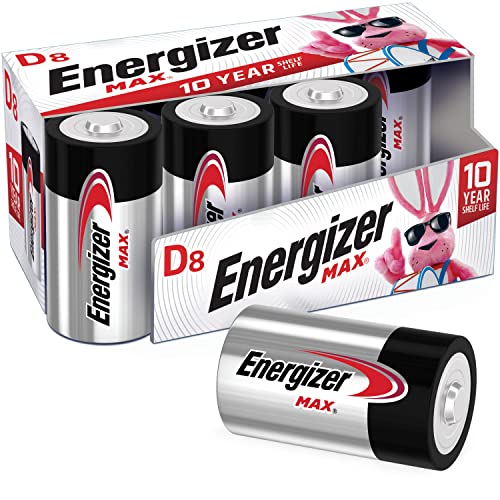$7.56 /w S S Energizer Max D Batteries 8 Battery Count