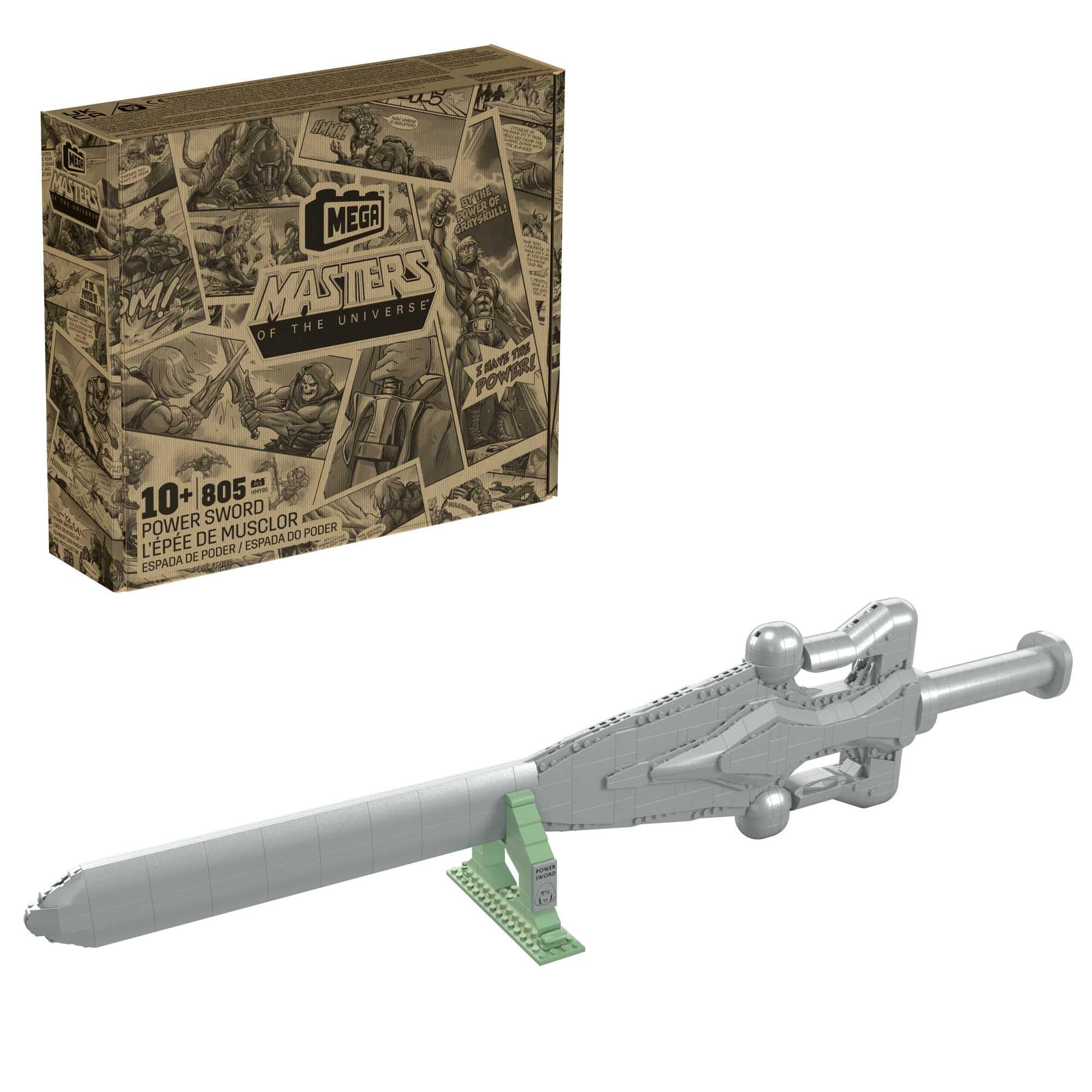 805-Piece Mega Masters of the Universe Power Sword Building Toy Set w/ Display Stand $28.50 Free Shipping w/ Prime or on
