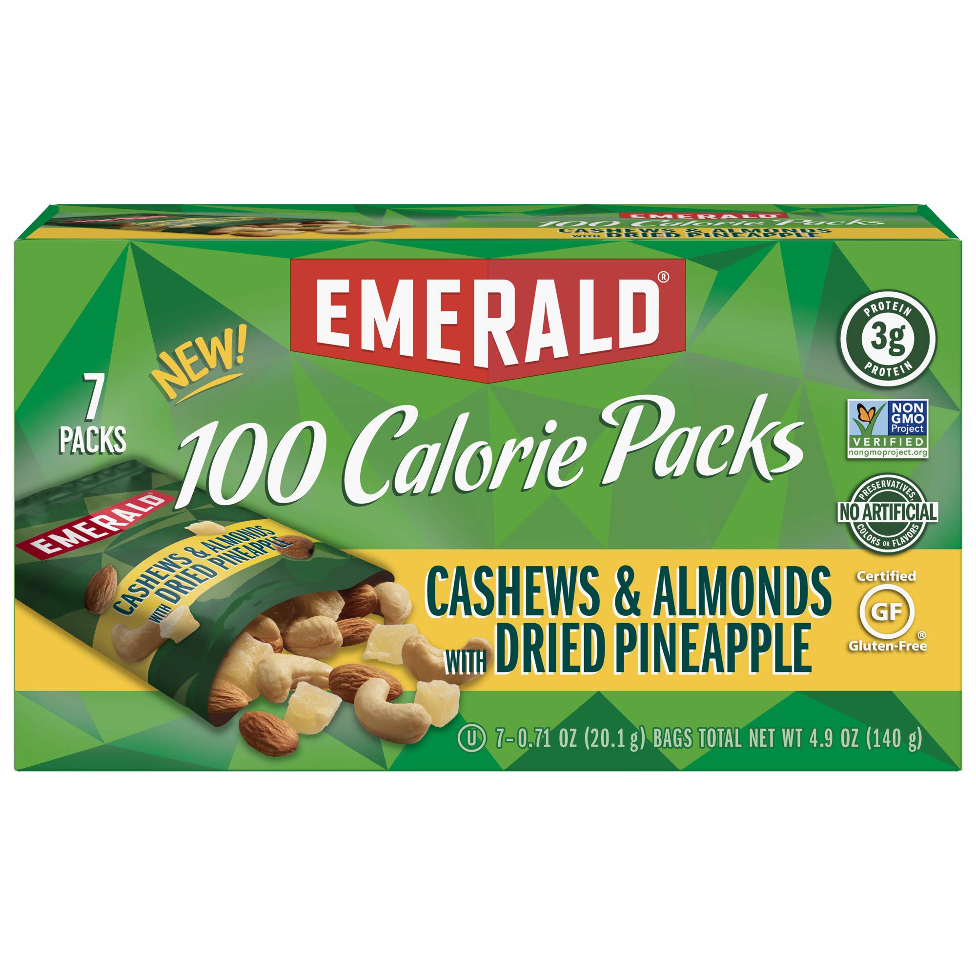 84-Count 0.71-Oz Emerald Nuts Cashews Almonds w/ Dried Pineapple $16.59 Free Shipping w/ Prime or on $35