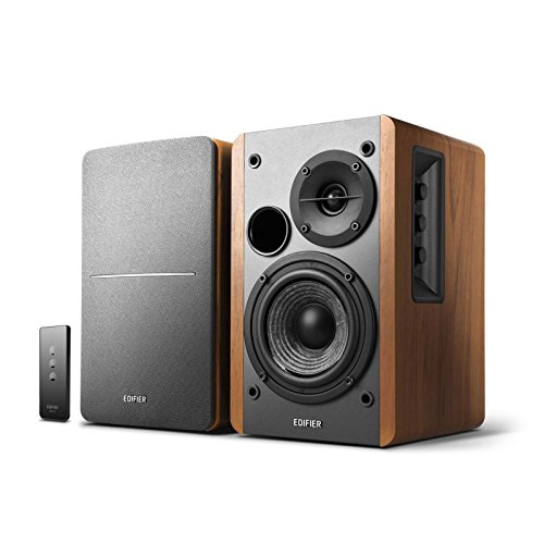 $84 Edifier R1280T Powered Bookshelf Monitor Speakers Pair, Wood