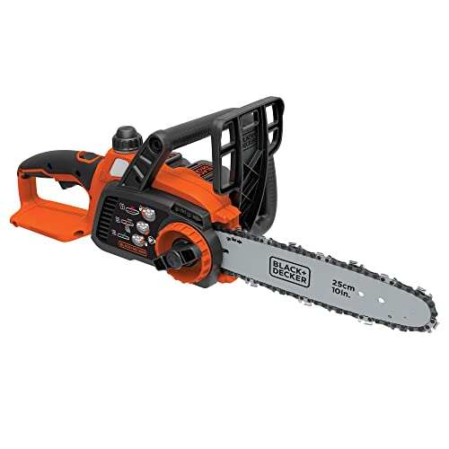 $85 BLACK DECKER 20V MAX Cordless Chainsaw Kit, 10 inch, Battery and Charger Included LCS1020