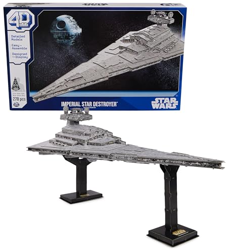 $8.99 Prime Members 278-Piece 4D BUILD Star Wars Deluxe Imperial Star Destroyer Cardstock 3D Model Kit