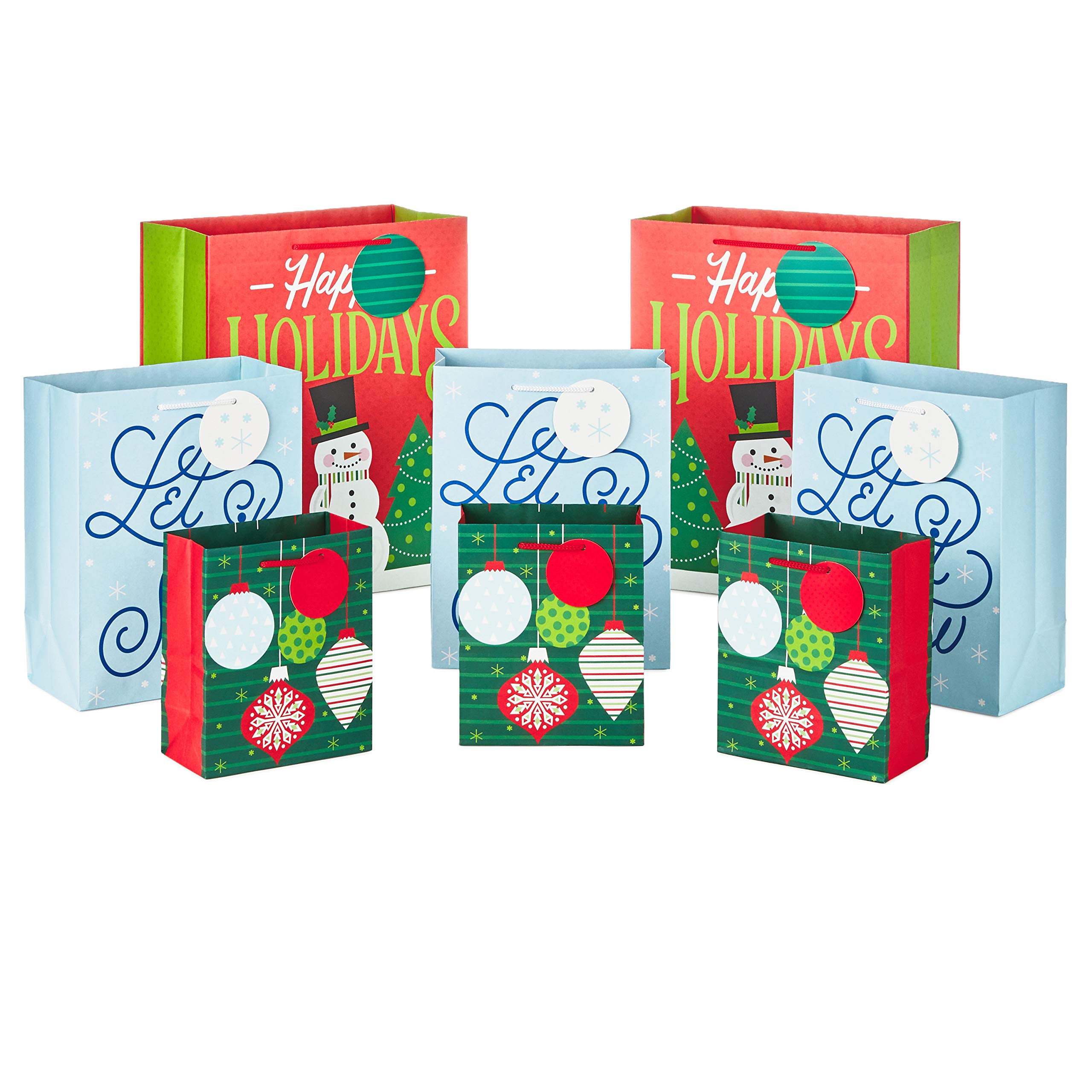 8-Bags Hallmark Christmas Holiday Gift Bag Assortment w/ Gift Tags $4 $0.50 each Free Shipping w/ Prime or on $35
