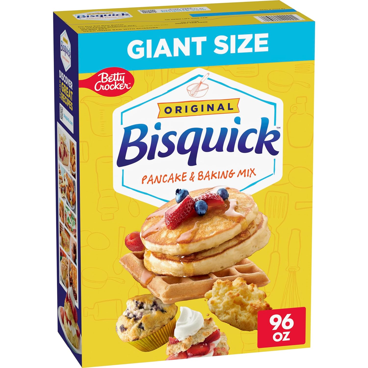 96-Oz Betty Crocker Bisquick Original Pancake Baking Mix Giant Size $5.85 w/ S S Free Shipping w/ Prime or on $35