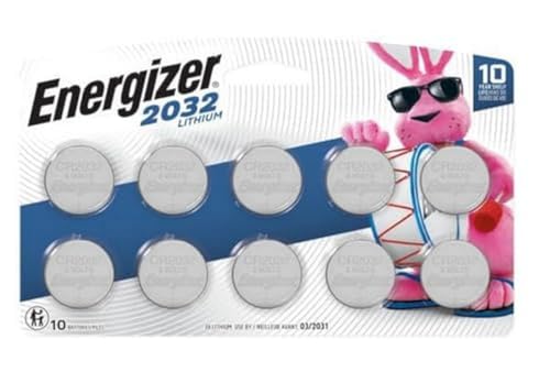 $9.83 w/ S S Energizer 2032 Batteries 10 Pack , 3V Lithium Coin Batteries