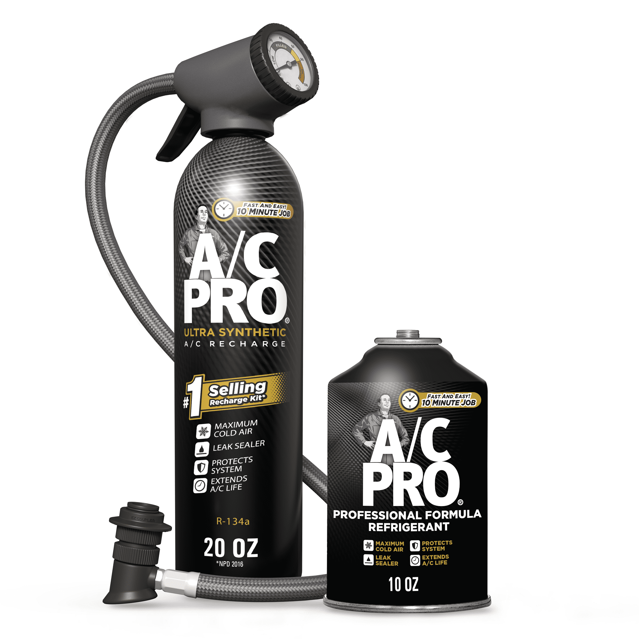 A/C Pro Refrigerant Combo 2 Pack, 20oz Kit and 10oz Refill $38.14 at Walmart