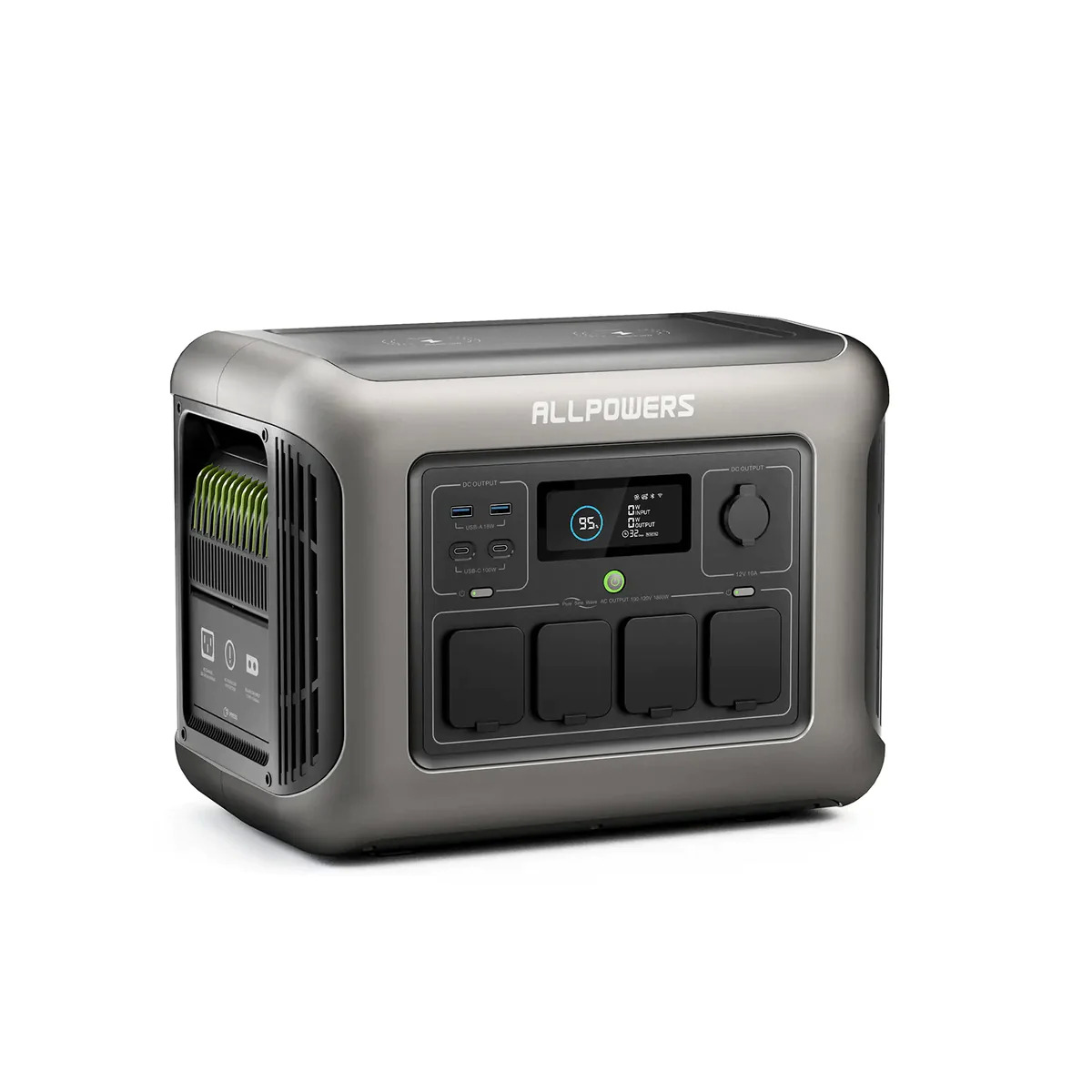 ALLPOWERS R1500 Portable Home Backup Power Station 1800W 1152Wh LiFeP04 Battery $449.1