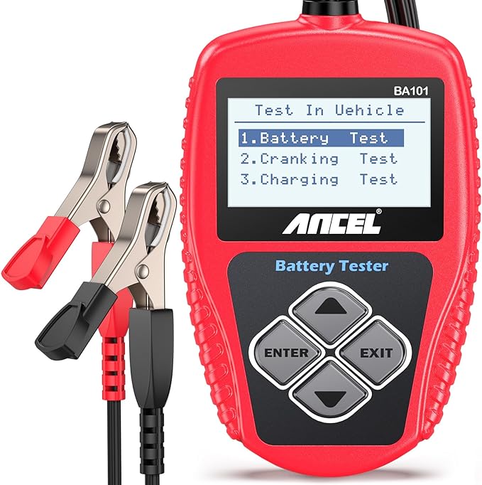 ANCEL BA101 12V Car Battery Tester - Automotive Batteries Alternator Diagnostic Tool, Free Shipping w/Prime or on $35 $2