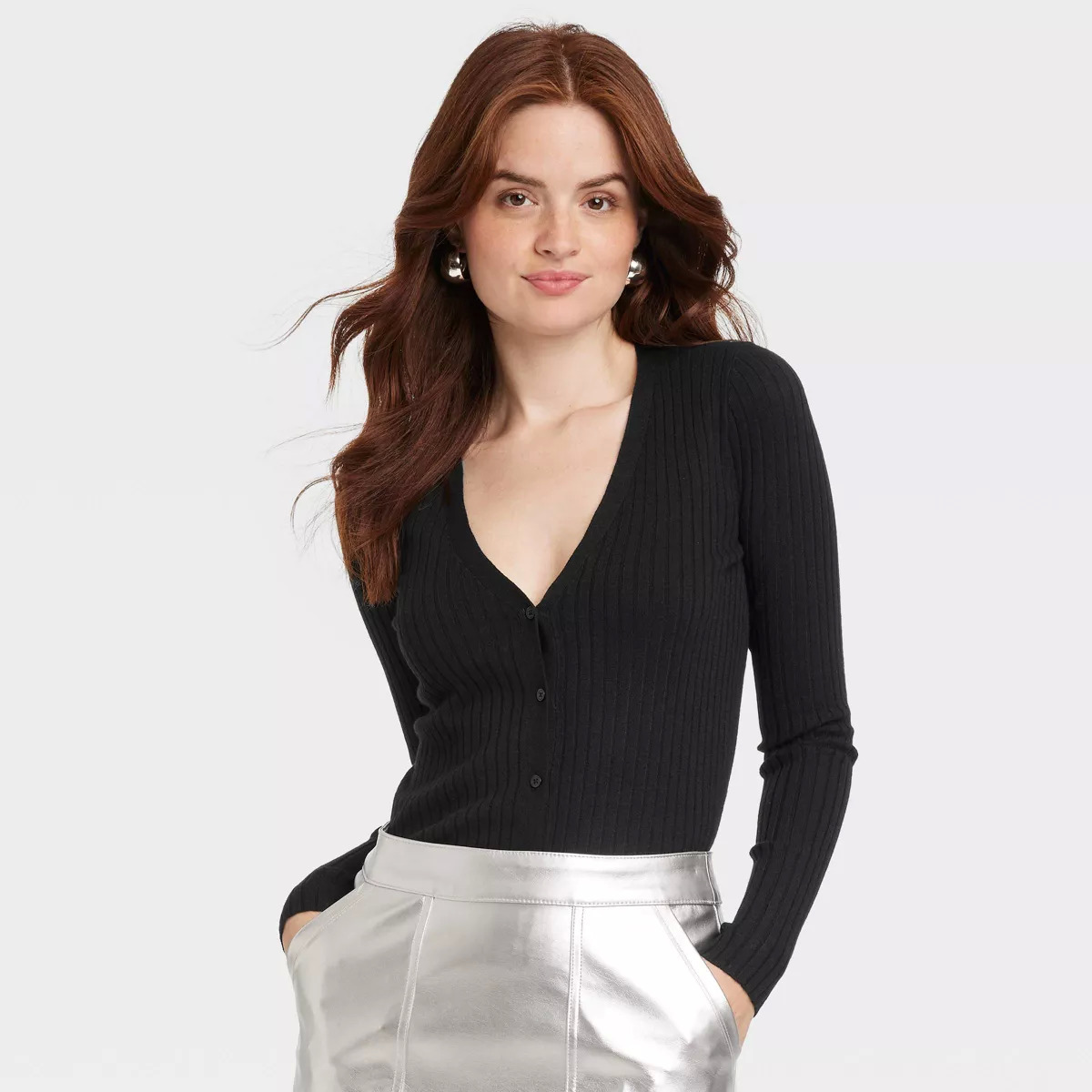 A New Day Womens Fine Gauge Ribbed Cardigan Various $7.50 Free Shipping on $35 or w/ RedCard
