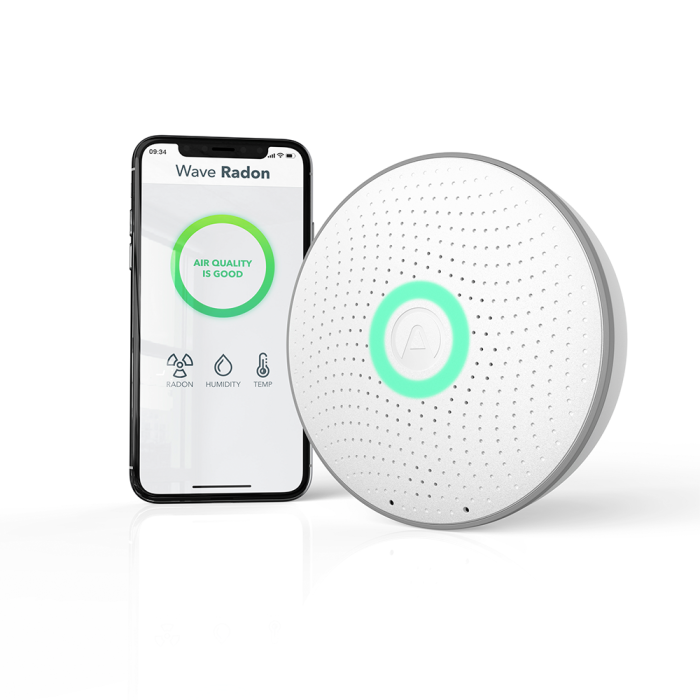 Airthings Wave Radon Battery Operated Smart Radon Detector $109.00