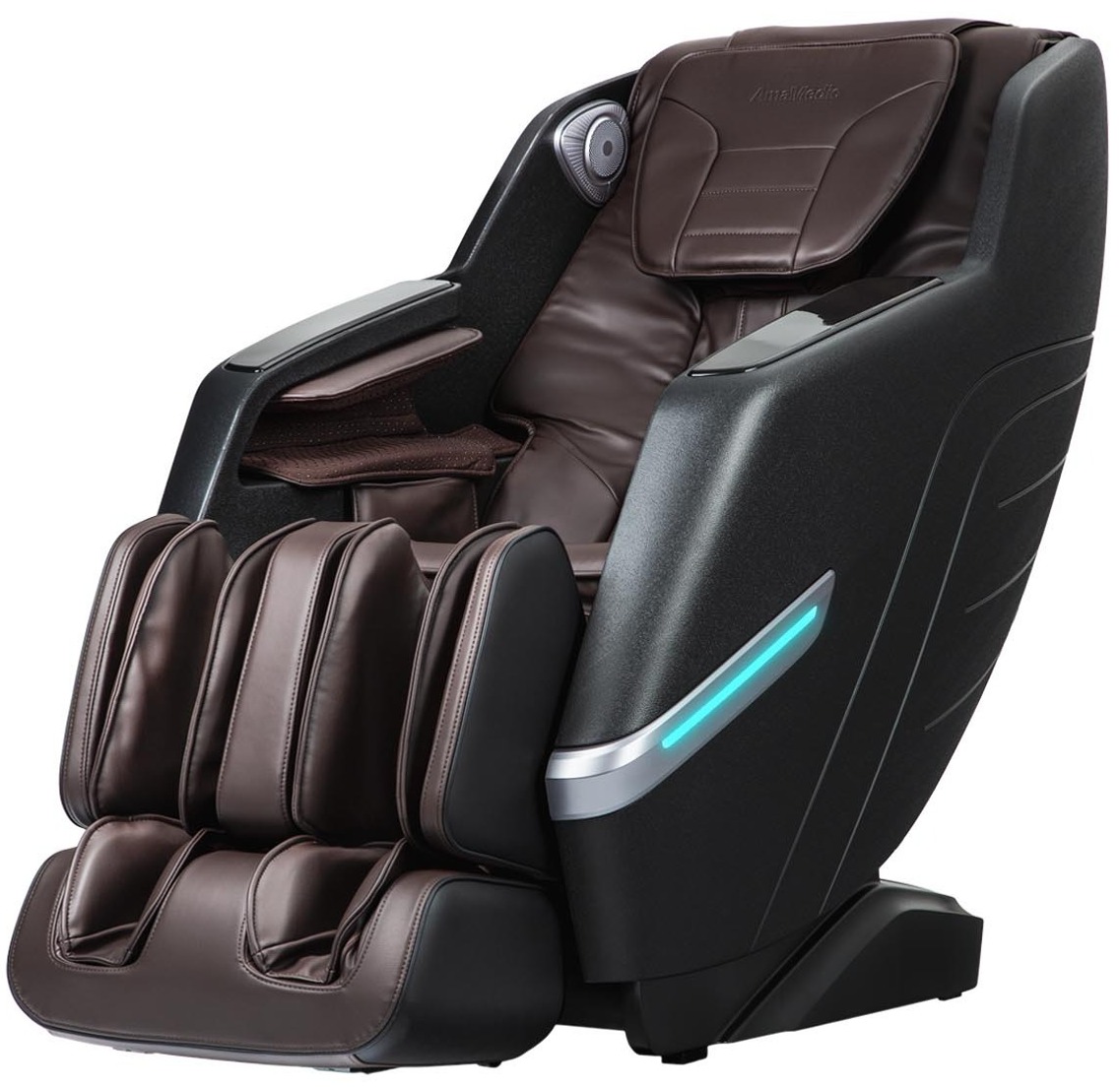 AmaMedic Silo 2D Massage Chair SL, ZeroGravity, Foot Roller Black/Brown $1499 Free Shipping