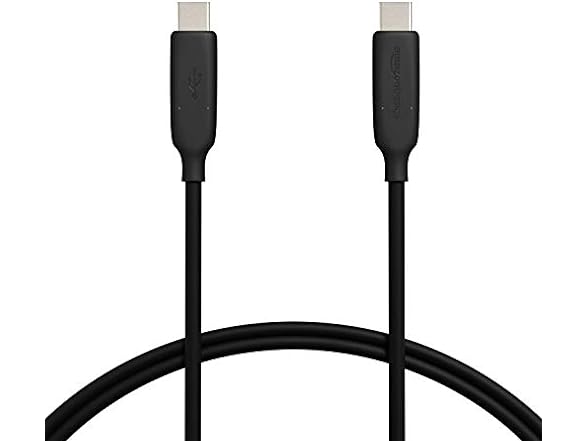 Amazon Basics 60W 3FT USB-C to USB-C 3.1 Gen 2 Fast Charging Cable, 10Gbps High-Speed $3.99