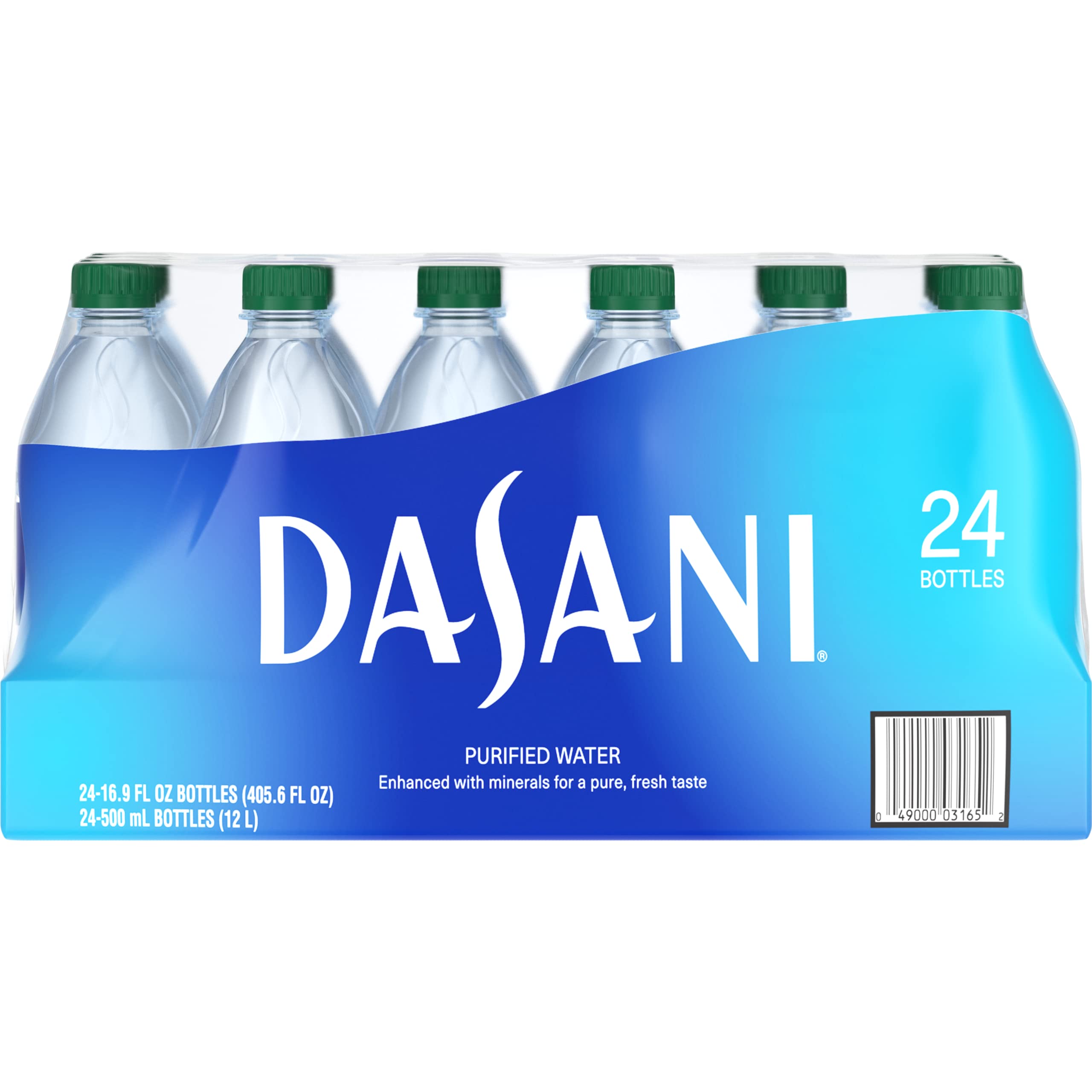 Amazon Fresh DASANI Purified Water Enhanced with Minerals, 16.9 Fl Oz Pack of 24 $5