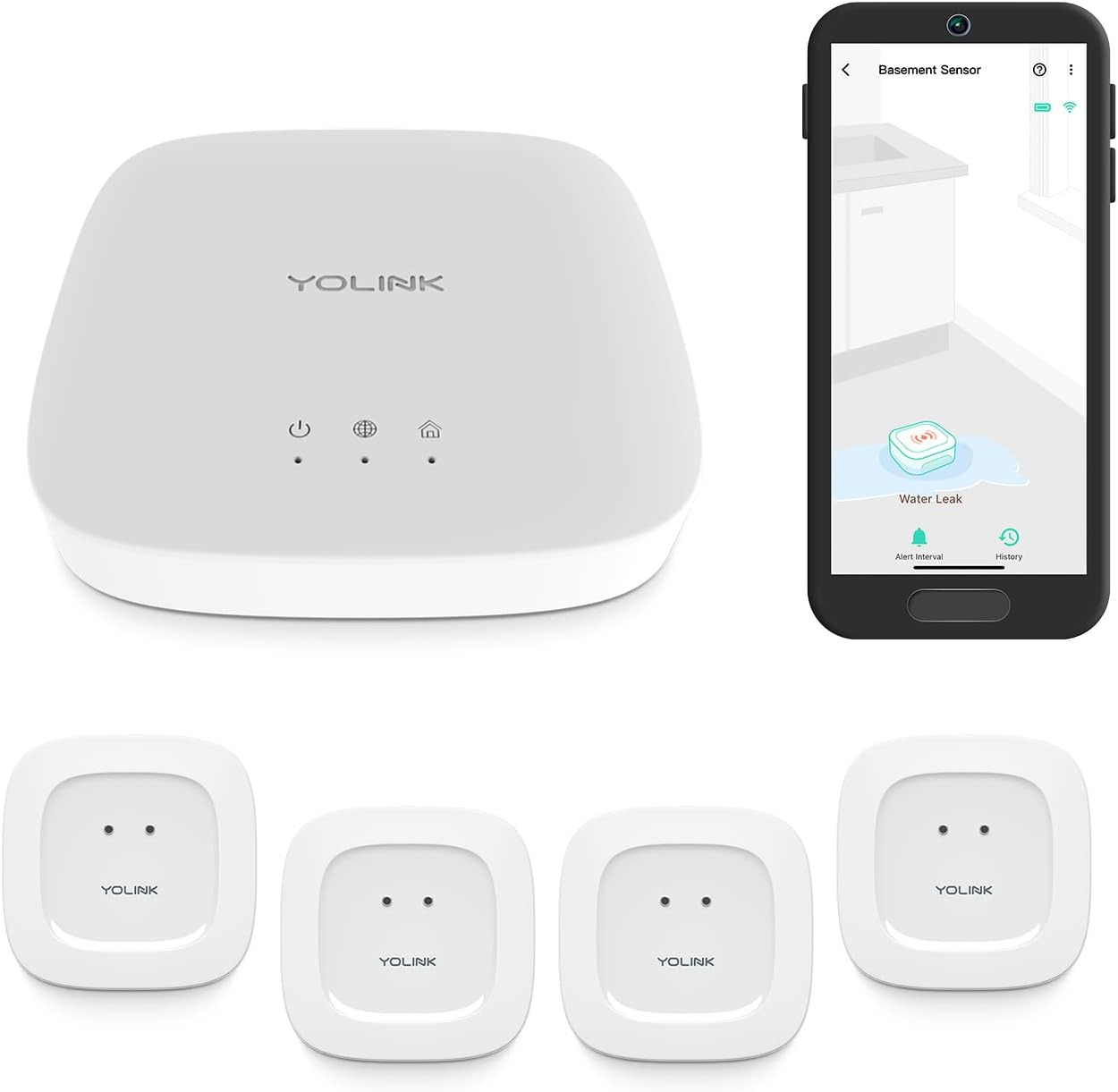 Amazon.com YoLink Smart Wireless Temperature/Humidity Sensor Wide Range for Freezer Fridge Monitoring Pet Cage/Tank Moni