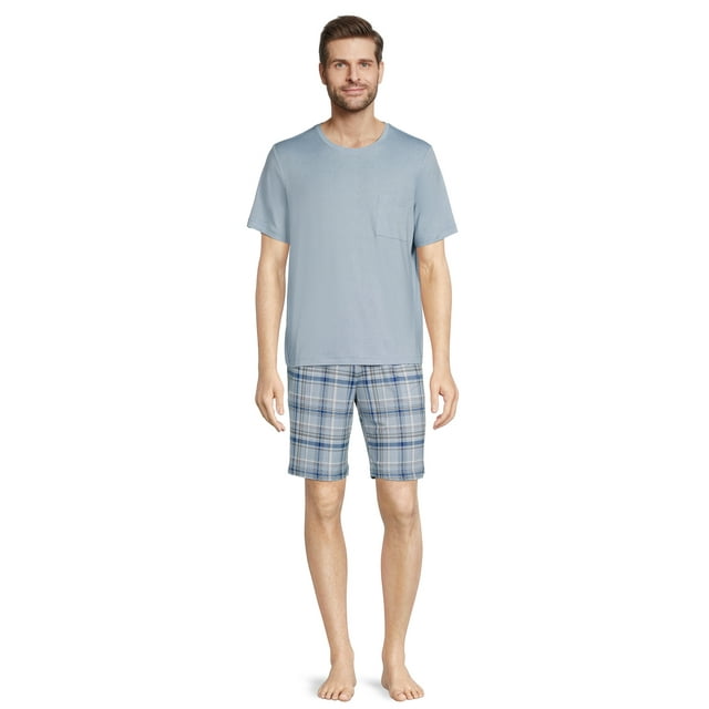 Ande Mens 2-Piece Short Sleeve T-Shirt and Shorts Pajama Set Various $6.16, Belted Waffle Robe w/ Pockets 2 Colors $6.96