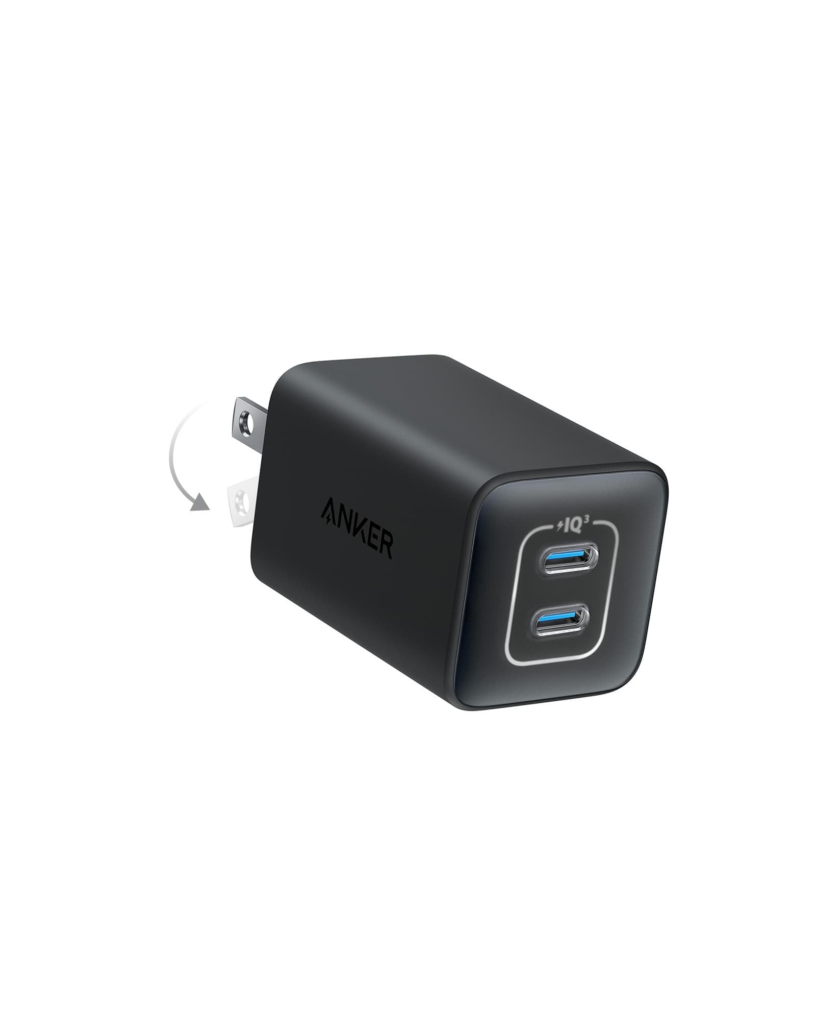 Anker 47W USB C Charger Nano 3 , 2 Port Compact Foldable GaN Fast Charger $24.99
