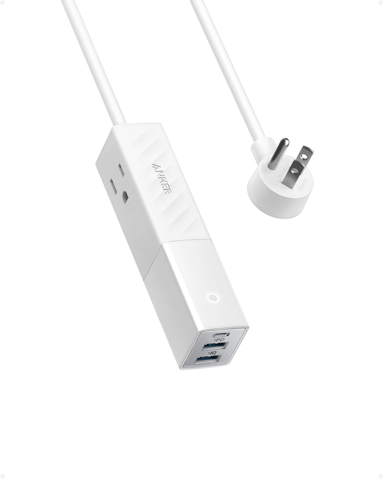 Anker 511 30W 5-In-1 USB Portable Power Strip w/ 5 Extension Cord White $14