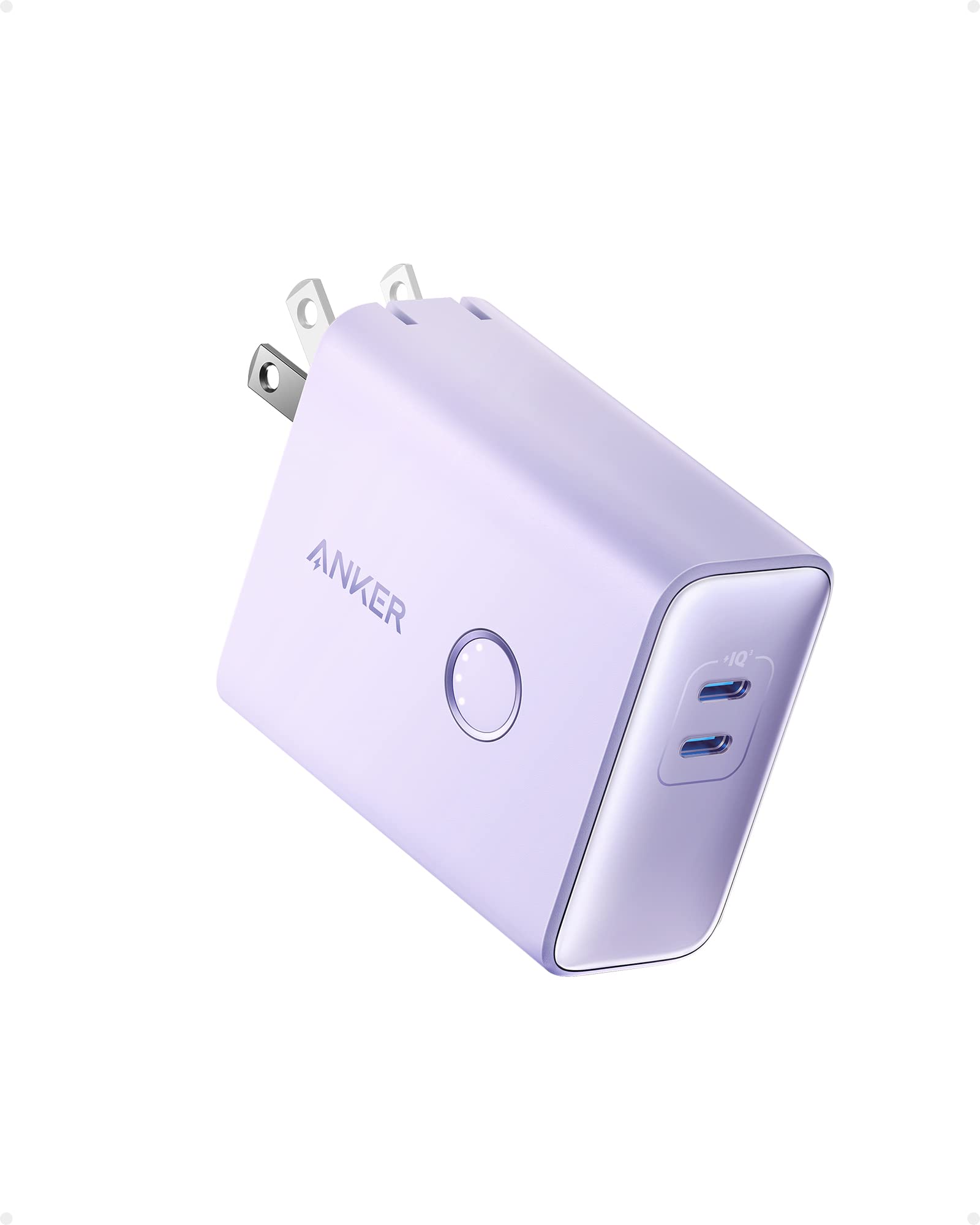 Anker PowerCore 5000mAh 20W 2-in-1 Power Bank Hybrid Charger w/ 45W Portable USB Wall Charger Purple $27 Free Shipping w