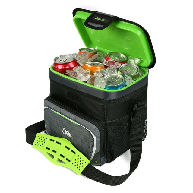 Arctic Zone 9 cans Zipperless Soft Sided Cooler with Hard Liner, Grey and Green $6.48 Free S H w/ Walmart or $35
