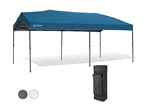 Arrowhead Pop-Up Canopy 10 x 20 Adjustable Height w/ Wheeled Bag $120, 10 x10 Heavy Duty w/ Awning $102 More Free Shippi