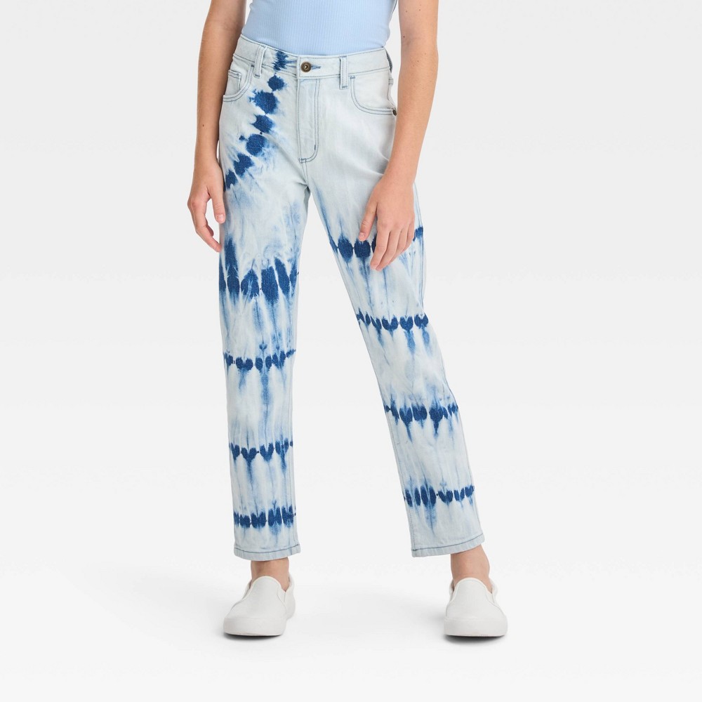 Art Class Girls High-Rise Cropped Jeans Blue or Off-White, Size 4-14 $10 Free Shipping on $35 or w/ RedCard
