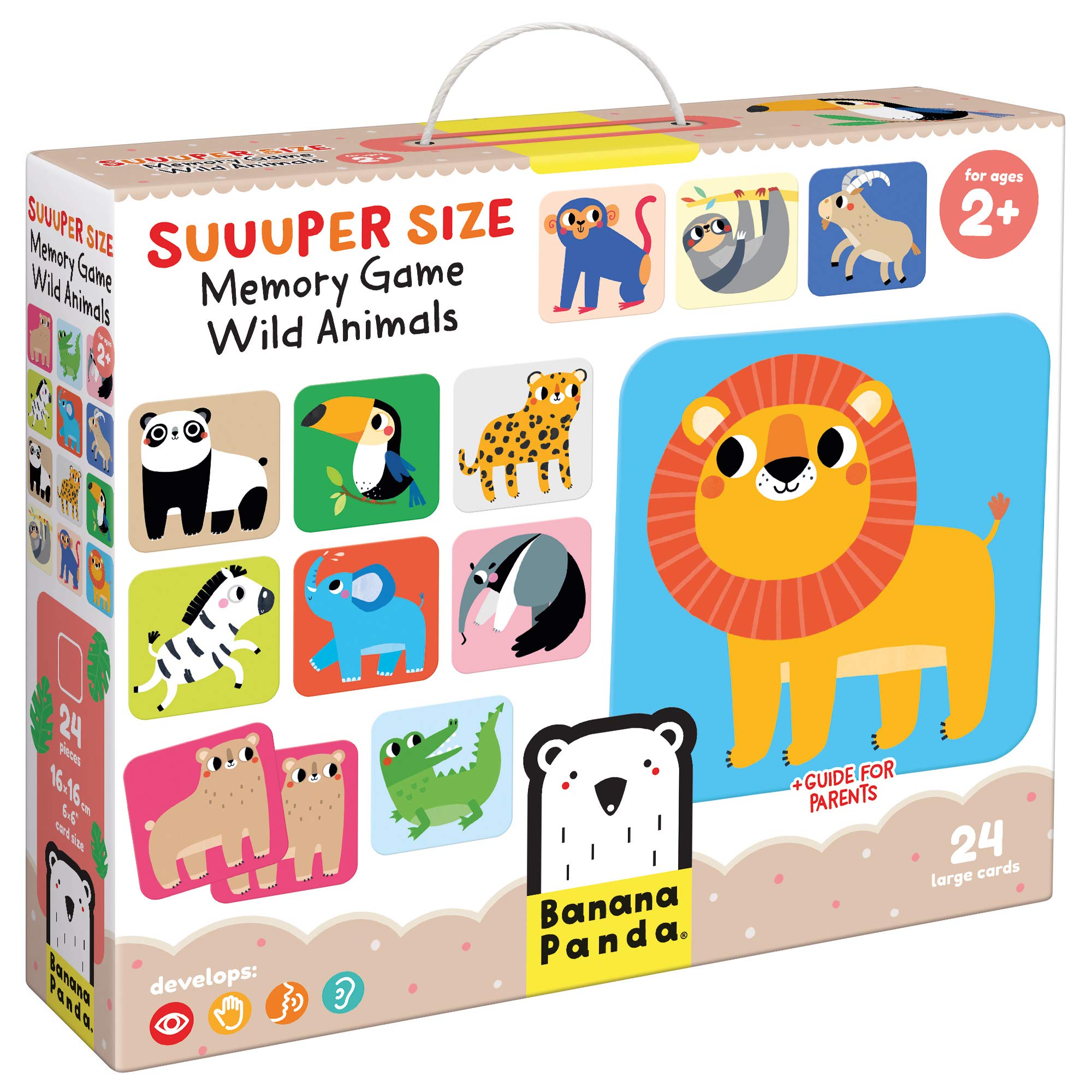 Banana Panda Suuuper Size Memory Game Wild Animals, 24 Extra-Large Cards $15.39 Free Shipping w/ Prime or on orders $35