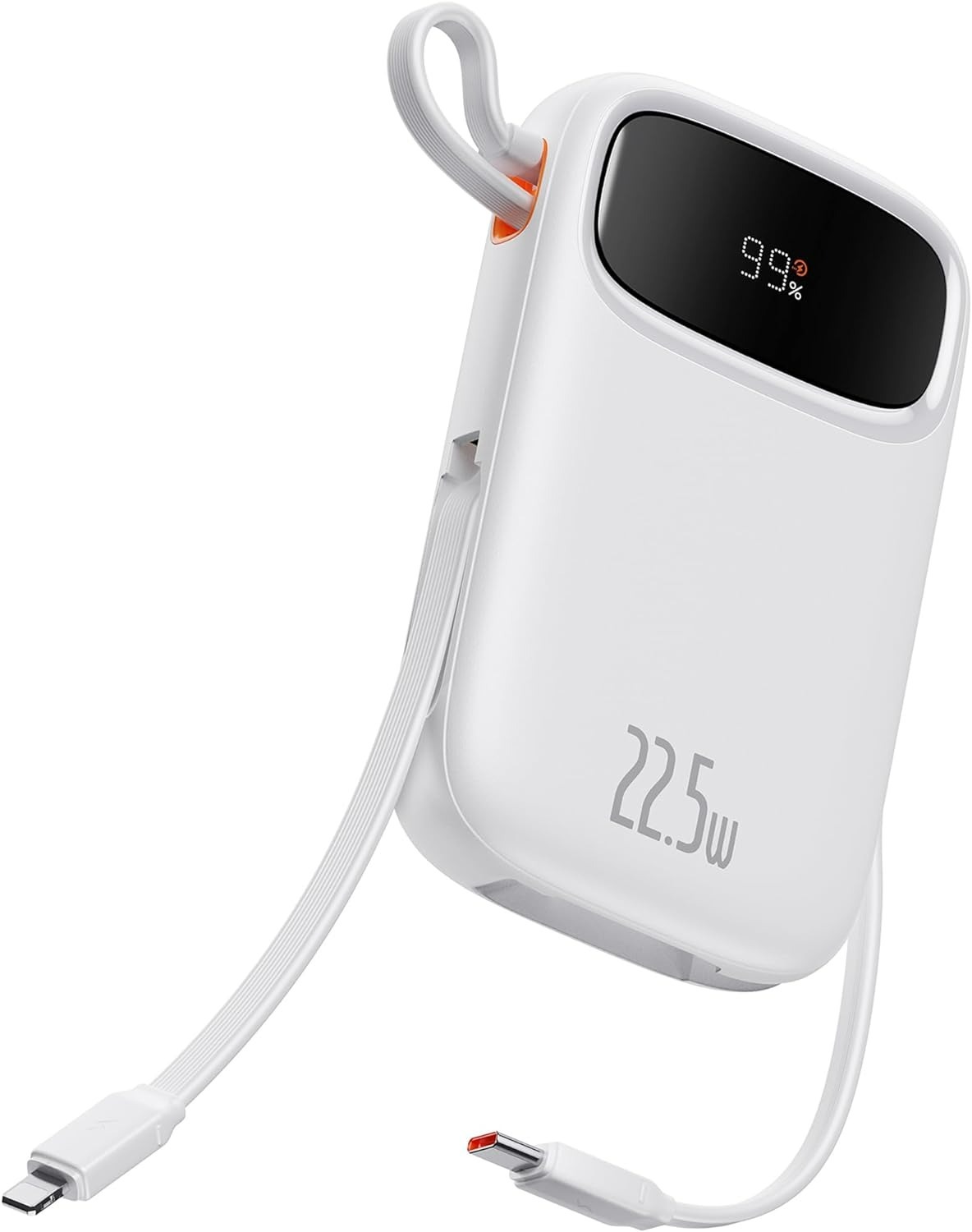 Baseus 22.5W 10000mAh Portable Power Bank w/ Built-In USB-C/Lightning Cable $18