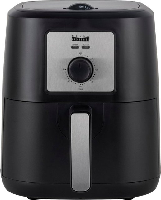 Bella Pro Series - 4.2-qt. Analog Air Fryer - Black $19.99 Free Shipping