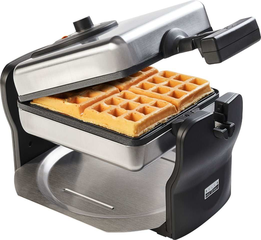 Bella Pro Series - Pro Series 4-Slice Rotating Waffle Maker - Stainless Steel $29.99 Free Shipping