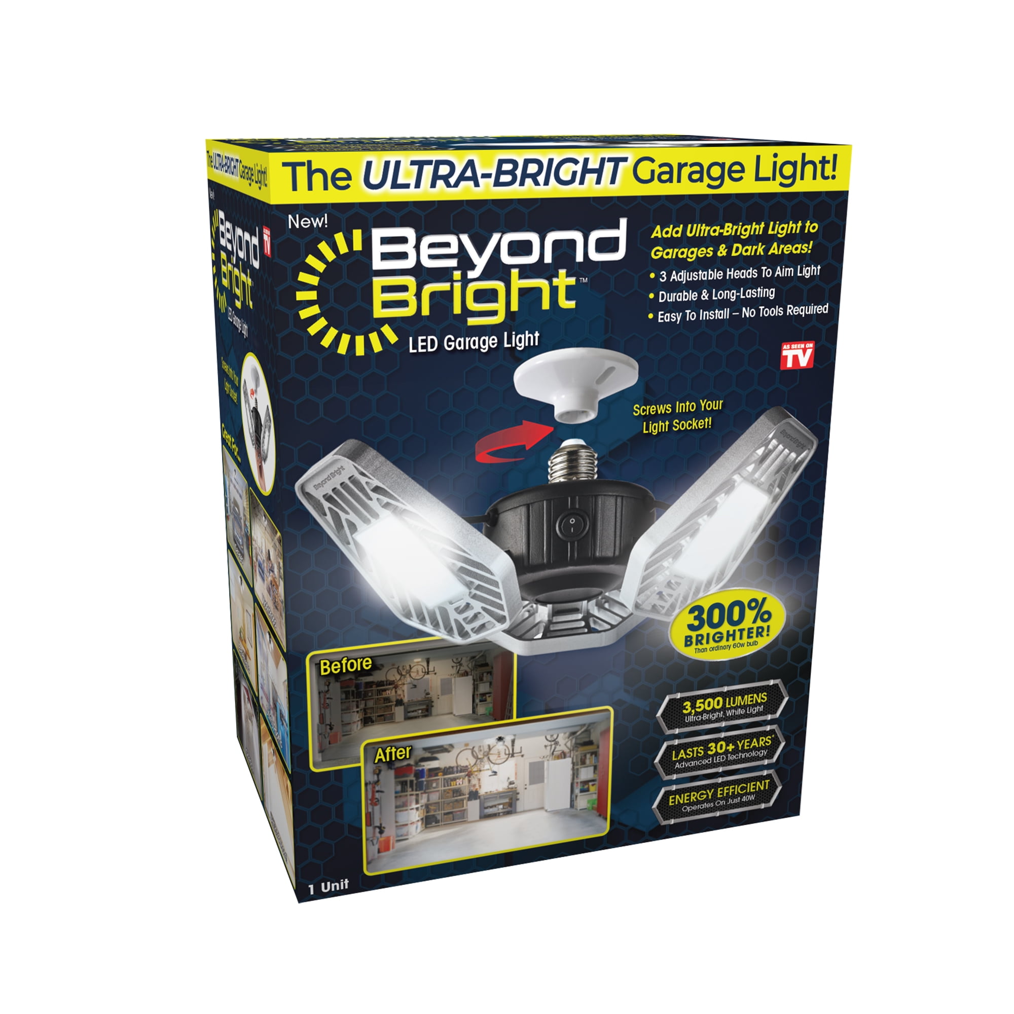 Beyond Bright LED Garage Light 3500 Lumens $8.46 Free Shipping w/ Walmart or on $35