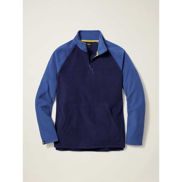Bonobos Fielder Mens Polar Fleece Half Zip Bright Navy Blue $4.86 Free S H w/ Walmart or $35