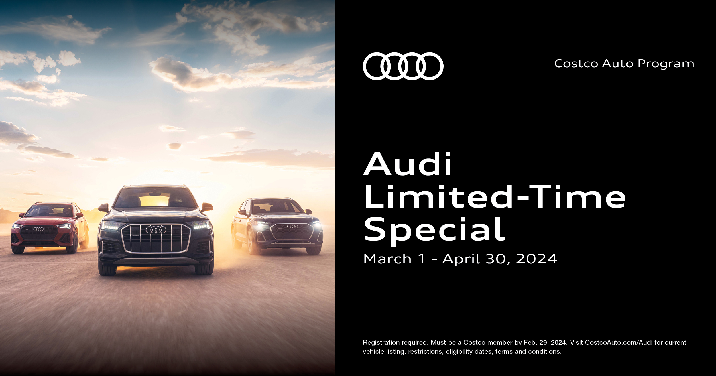 COSTCO Automotive Save up to $3K extra on Audi