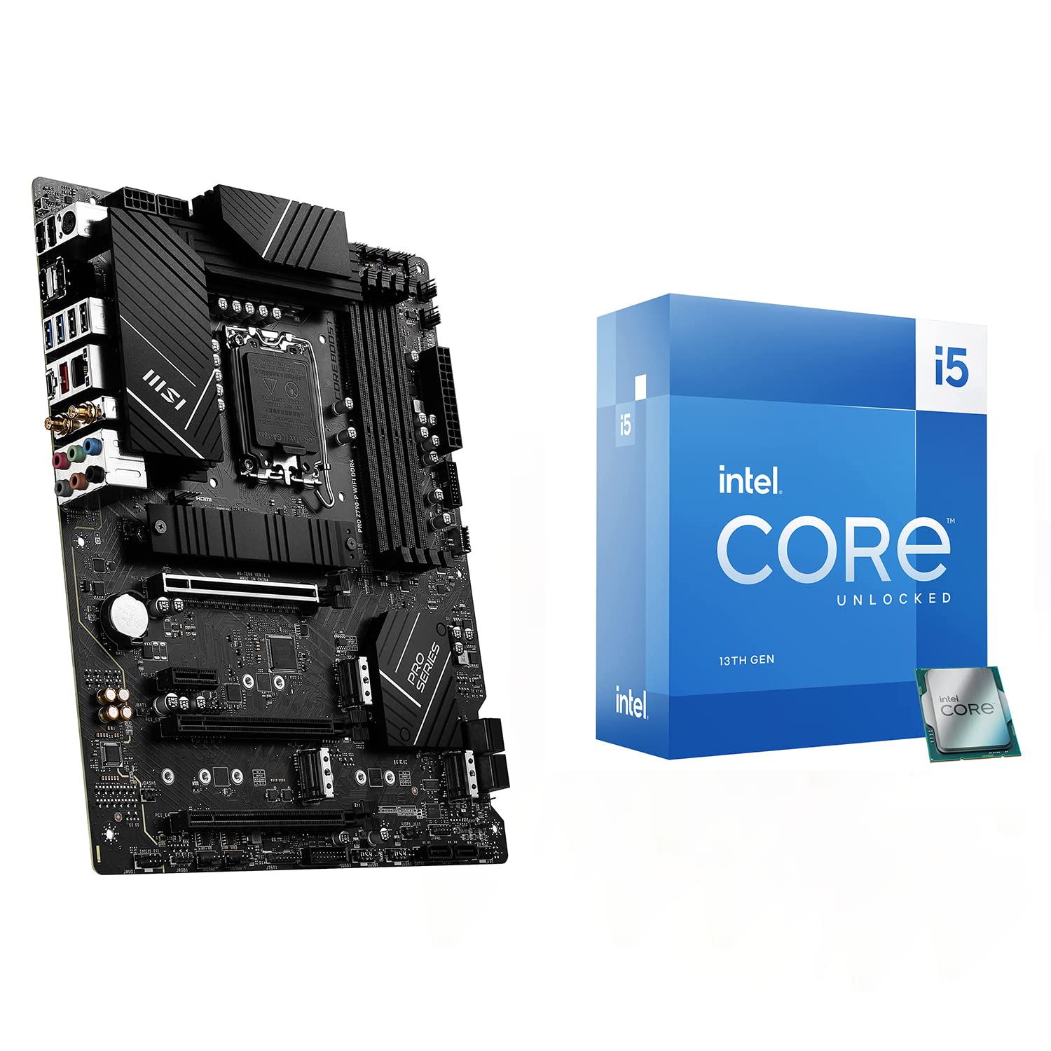 CPU Motherboard combo Micro Center Intel Core i5-13600K MSI Pro Z790-P WiFi DDR4, free shipping, $459.99