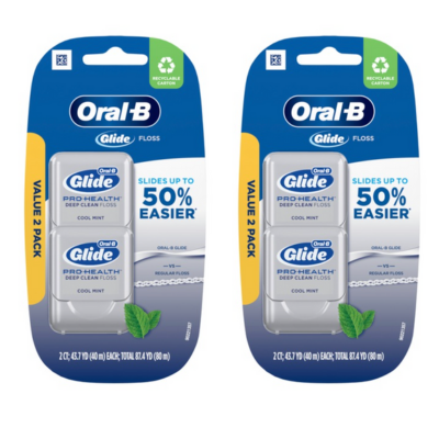 CVS 2-Pack Oral-B Glide Pro-Health Deep Clean Floss, Cool Mint 80 Meter 2 for $10.14 w/ Store Pickup