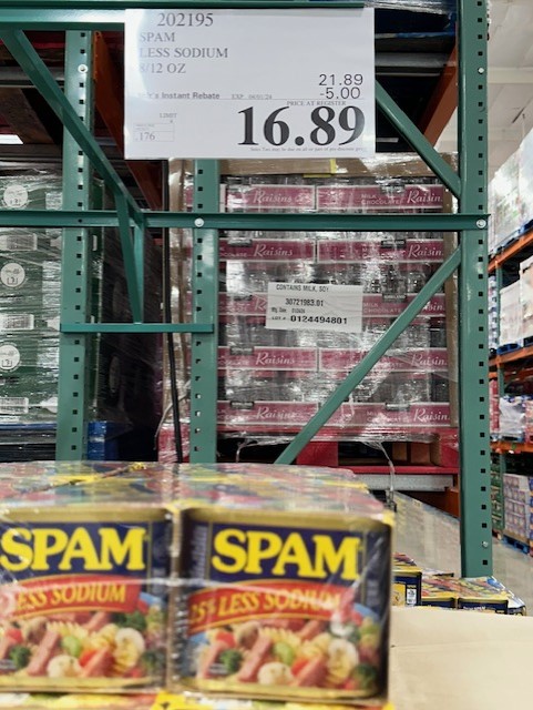 Costco - Spam Luncheon Meat 8-Pack $16.99 In-store - Expires April 1, 2024 YMMV Possibly Regional